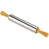 Tescoma Mattarello in Acciaio Inox Delicia 25cm con Manici in Legno e Superficie Antiadesiva