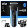 BRAUN SHAVER 3010BT BLK/BLU