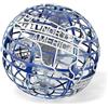 Avilia Globo Magico che Vola sul Palmo della Mano - Mappamondo in Miniatura con Luce Led, Cavo USB e Eliche Interne per farlo Volare, 9.5cm, Blu