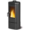 La Nordica Stufa Interamente in ghisa Smaltata ad Alto rendimento Termico, focolare in ghisa con Sistema di Post combustione. Vetro ceramico Resistente a 750°