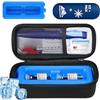 Marvero Borsa Termica per Insulina da Viaggio, Portatile per Farmaci Diabetici, Organizer per Farmaci Refrigerati con Impacchi di ghiaccio e mattoni di ghiaccio,Borsa Termica Medicinali