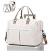 WEPLAN Borsone da Viaggio Donna Bagaglio a Mano 40x30x20 Ryanair Wizzair Borsa da Viaggio Donna Uomo Borsone Palestra con Spazio Espandibile Travel Bag Borsa Sportiva Weekend,D01-Beige Marrone