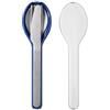 Mepal - Set di Posate 3 Pezzi Ellipse - Posate da Viaggio - Coltello, Forchetta e Cucchiaio - Custodia da Viaggio - Acciaio Inossidabile - Vivid Blue