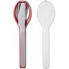 Mepal - Set di Posata 3 Pezzi Ellipse - Set da Viaggio - Coltello, Forchetta e Cucchiaio - Custodia da Viaggio - Acciaio Inossidabile - Vivid Mauve