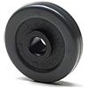 Foppapedretti 4 Ruote Gommate per Assai, ⌀ 4cm, Nero