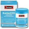 SWISSE Ultivit- Multivitaminico Ragazza con Zinco e Vitamine per Riduzione Stanchezza e Supporto Sistema Immunitario, Integratori con Ferro per Mantenere Funzione Cognitiva, Made in Italy 60 Compresse