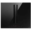Elica NIKOLATESLA ALPHA B SL BL/A/60 - PRF0210761 Piano Cottura Incasso ad Induzione 4 zone con Cappa Integrata 60 cm Vetro nero e alluminio anodizzato nero