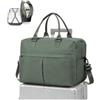 WEPLAN Borsone da Viaggio Donna Borsa Bagaglio a Mano 40x30x20 Ryanair | Borsa da Viaggio con Spazio Espandibile Borsa Parto Ospedale Mamma Borsa Cabina Weekend Borsone Palestra,D03-Verde Militare