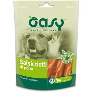 Oasy snack cane salsicciotti di pollo 100 gr