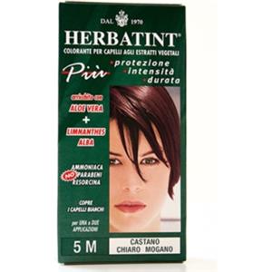 Herbatint Tintura Gel Permanente 5M Castano Chiaro Mogano 150 ml - Senza Ammoniaca con 8 Estratti Vegetali