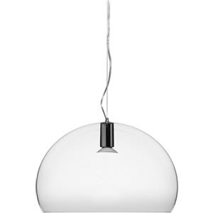 Kartell Lampada a Sospensione Small FL/Y - Design Ferruccio Laviani, 15W LED, Diametro 38cm, PMMA Colorato