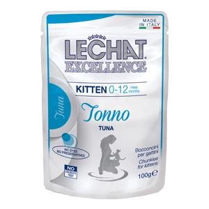 Lechat Excellence Kitten Cibo Umido al Tonno 100g - Alimento Completo per Gattini Fino a 12 Mesi