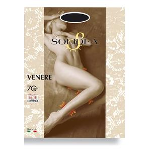 SOLIDEA Venere 70 Collant 70 denari Tutto Nudo a Maglia Liscia con Compressione Graduata 12/15 mmHg