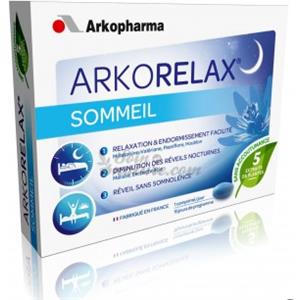 Arkopharma Arkorelax Sonno - Integratore Alimentare con Melatonina e Vitamina B6 per un Sonno Riparatore - 30 Compresse