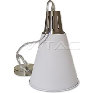 V-TAC Lampadario Sospensione Grigio Satinato - Design Moderno, Misure 220x310x1375mm, Attacco E27