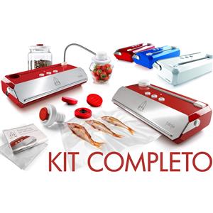 Ⓜ️???????????? Tre Spade kit completo Takaje ROSSA o BLU o BIANCA - Confezionatrice sottovuoto + 2 VALVOLE PER BARATTOLI + 1 TAPPO BOTTIGLIE + 10 BUSTE, disponibile nei colori ROSSO / BLU / BIANCO Made in Italy