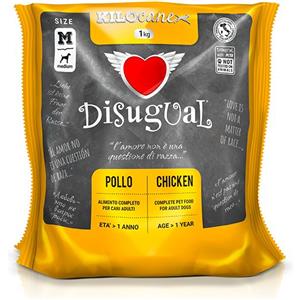 Disugual Pollo Adult Small - Alimento Completo per Cani Adulti di Taglia Piccola (1 kg)