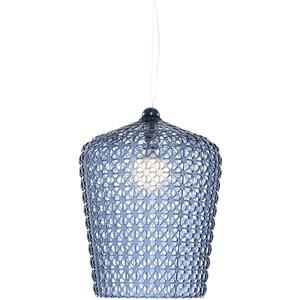 Kartell Kabuki Lampada a Sospensione E27 Azzurro - Design Ferruccio Laviani, 50 x 73 cm, Tecnopolimero Trasparente