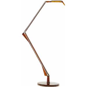 Kartell Aledin Tec Lampada da Tavolo LED Ambra, Design Alberto e Francesco Meda, 21x21x113 cm