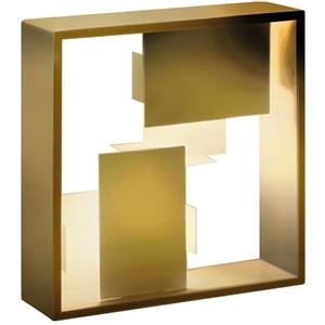 Artemide Fato - Lampada da tavolo in metallo oro design Gio Ponti, 35x35x10 cm