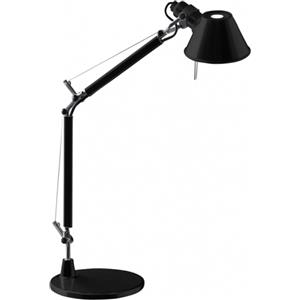 Artemide Tolomeo Micro Lampada da Tavolo in Alluminio Nero con Bracci Mobili e Diffusore Anodizzato