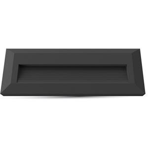 V-TAC Faretto LED Segnapasso Rettangolare Nero 3W Bianco Caldo IP65 per Esterno