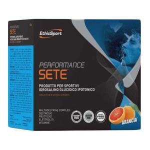 EthicSport Performance Sete - Integratore Idratante e Energetico Arancia, 14 Buste da 22g, Gluten Free