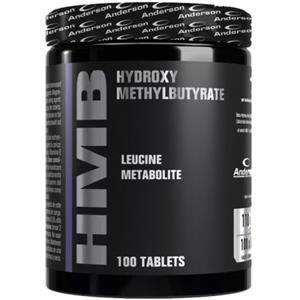 Anderson HMB - Integratore di Calcio Beta-Idrossimetilbutirrato in 100 compresse per il recupero e la crescita muscolare