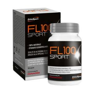 EthicSport FL 100 Sport - Dispositivo medico per la prevenzione dell'acidosi lattica e supporto intestinale, 180 compresse