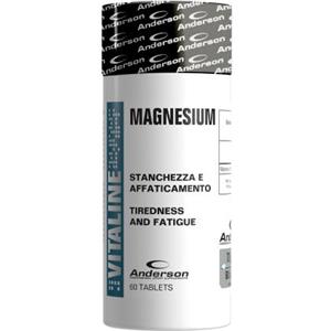 Anderson Magnesium 60 Compresse - Integratore di Magnesio ad Alto Dosaggio per Muscoli e Stress