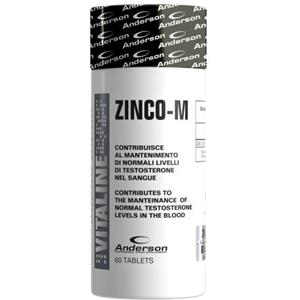Anderson Zinco-M 60 Compresse - Integratore di Zinco Monometionina per Metabolismo Energetico e Funzione Ormonale