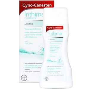 BAYER Gyno-Canesten Inthima Detergente Intimo Lenitivo 200 ml con Glicina - Comfort e Freschezza per 12 Ore
