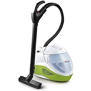 Polti Vaporetto Lecoaspira FAV80 Turbo Intelligence, Pulitore a Vapore e Aspirapolvere con Filtro ad Acqua, Funzione Eco, Pressione Max 6 Bar, Potenza 2450 W, 15 Accessori Inclusi, Bianco e Verde