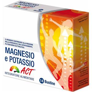 F&F Magnesio Potassio Act - Integratore Alimentare in Bustine da 5g per Ridurre Stanchezza e Mantenere Equilibrio Elettrolitico