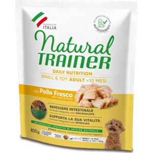 Natural Trainer Crocchette per Cani Adulto Small & Toy al Pollo e Riso - 800 gr