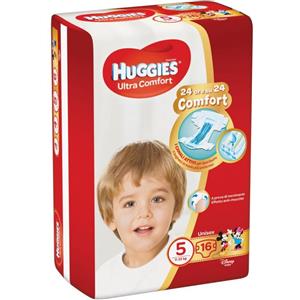 KIMBERLY CLARK ITALIA Ultra Comfort Huggies® Pannolini Unisex 16 Pezzi Taglia 5