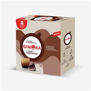 Gimoka Capsule Caffè Cremoso 50 pz - Compatibili Nespresso, Intensità 10/13, Aroma Morbido con Note di Nocciola