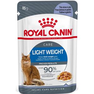 Royal Canin Ultra Light Weight Care Jelly 85g - Alimento umido per gatti adulti in gelatina, con 19% in meno di calorie e L-carnitina