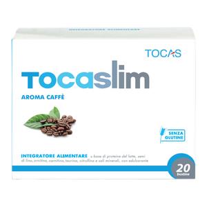 Tocaslim Caffè - Integratore Alimentare per Perdere Peso, 20 Bustine da 18 g, Senza Glutine