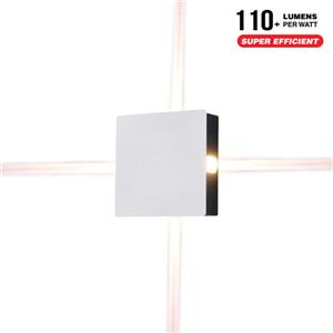 V-TAC Lampada da muro LED 4W Bianco Naturale IP65 Modello VT-704 con Flusso Luminoso di 440lm