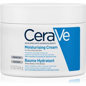 CeraVe Crema Idratante 340 ml - Idratazione Profonda per Pelli Secche con Ceramidi e Acido Ialuronico