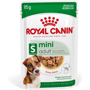 Royal Canin Mini Adult Bocconcini in Salsa per Cani 85g - Alimento Umido Completo per Cani di Piccola Taglia (1-10 kg) da 10 Mesi a 12 Anni