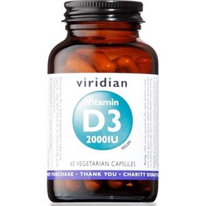 NATUR VIRIDIAN Vitamin D3 2000 IU 60 Capsule