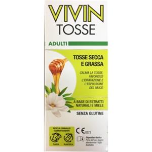 Vivin Tosse - Sciroppo Medico 150 ml per Tosse Secca e Grassa con Estratti e Miele