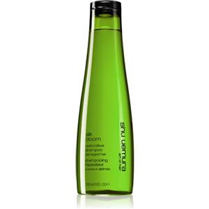Shu Uemura Silk Bloom Restorative Shampoo 300 ml - Shampoo Ricostituente con Olio di Argan, Ceramidi e Vitamina E per Capelli Danneggiati