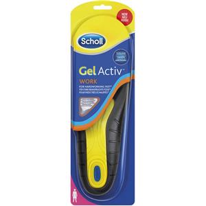 Scholl Gel Activ Work Donna - Solette in Gel Ammortizzante per Scarpe da Lavoro, Sportive e Quotidiane (Taglia 35,5 - 40,5)
