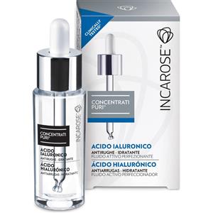 Incarose Concentrato Puro Acido Ialuronico 15 ml - Siero Idratante Antirughe per Pelli Mature
