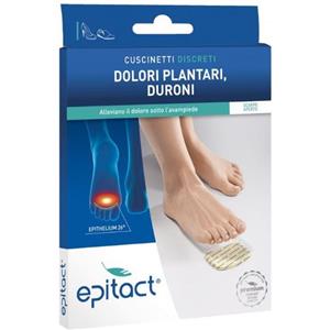 Epitact Cuscinetti Discreti in Silicone Taglia Unica per Dolori Plantari e Duroni