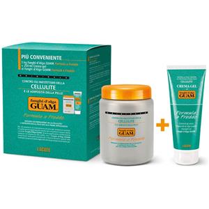 LACOTE Srl Guam, Fanghi d'Alga Formula a Freddo 1 kg + Gel Anti-Cellulite, 250 ml