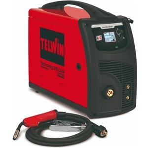 Telwin Technomig 215 Dual Synergic - Saldatrice Inverter Multiprocesso MIG-MAG/FLUX/BRAZING/MMA/TIG DC-Lift con Controllo Microprocessore